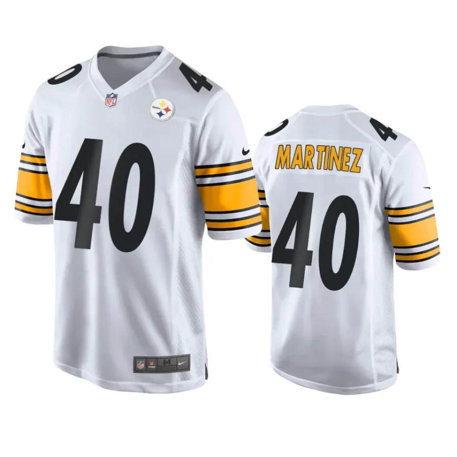 steelers blake martinez game white jersey