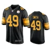 steelers jaylon smith alternate game black jersey