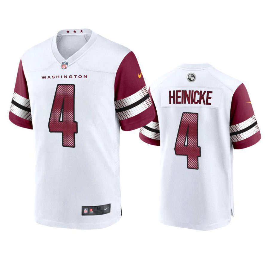 taylor heinicke commanders white game jersey