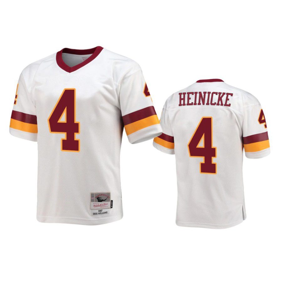 taylor heinicke commanders white throwback legacy replica jersey