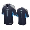 titans navy number 1 dad jersey