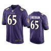 tyler linderbaum ravens purple game jersey