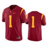 usc trojans 1 cardinal game jersey