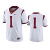 usc trojans 1 white game jersey