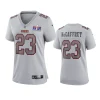 women 49ers christian mccaffrey super bowl lvii gray jersey