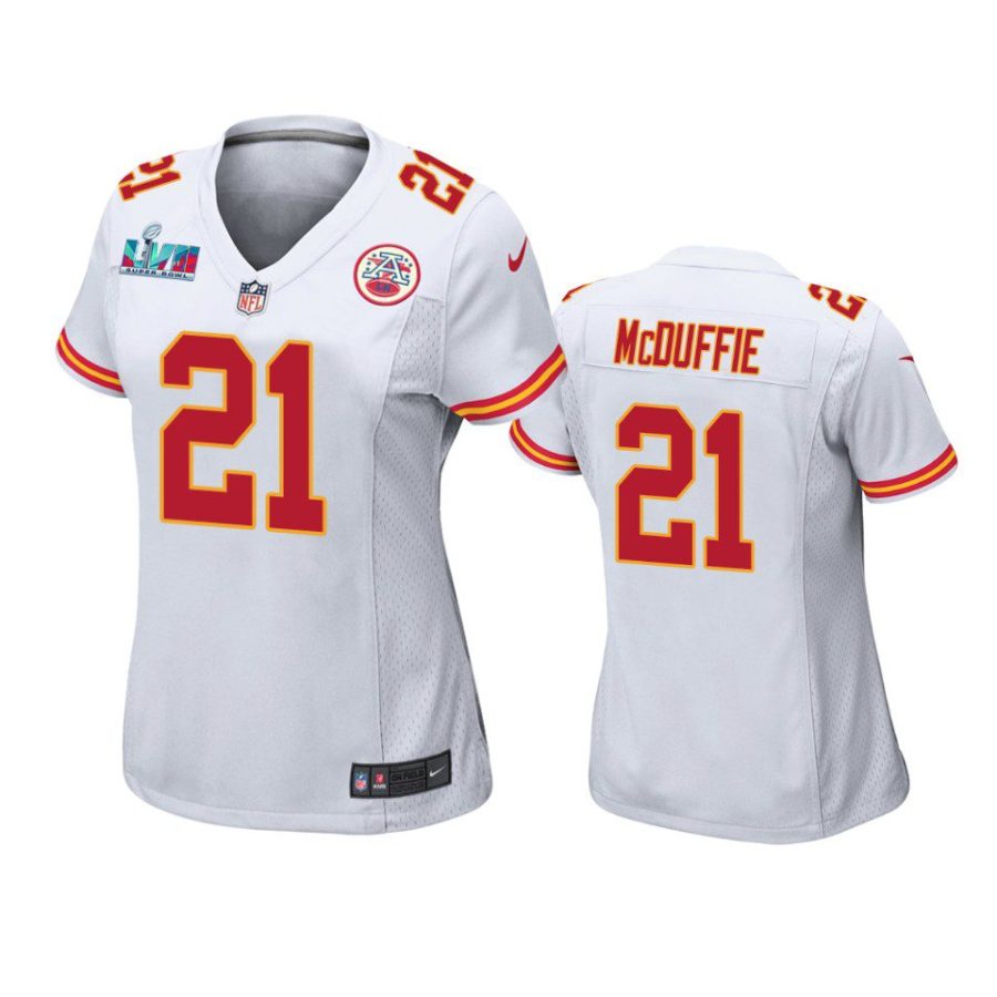 Women's Kansas City Chiefs Trent McDuffie White Super Bowl LVII Game ...