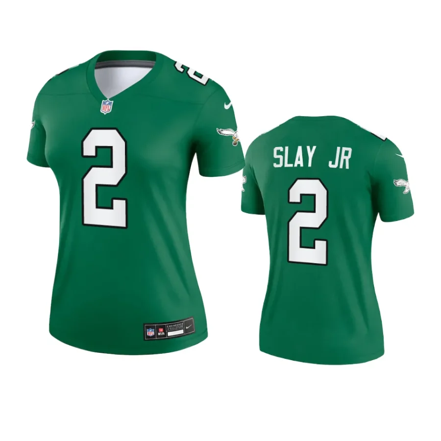 women darius slay jr eagles kelly green alternate legend jersey