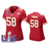 women derrick thomas red super bowl lviii game jersey