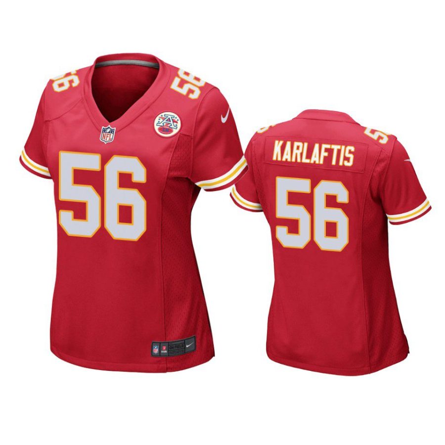 Women's Kansas City Chiefs George Karlaftis Red Game Jersey - Jerseyok Shop