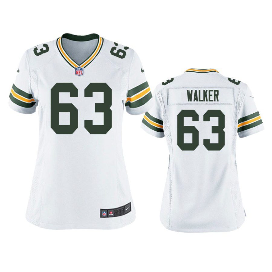 women rasheed walker packers game white jersey