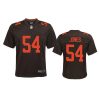 youth browns deion jones alternate game brown jersey