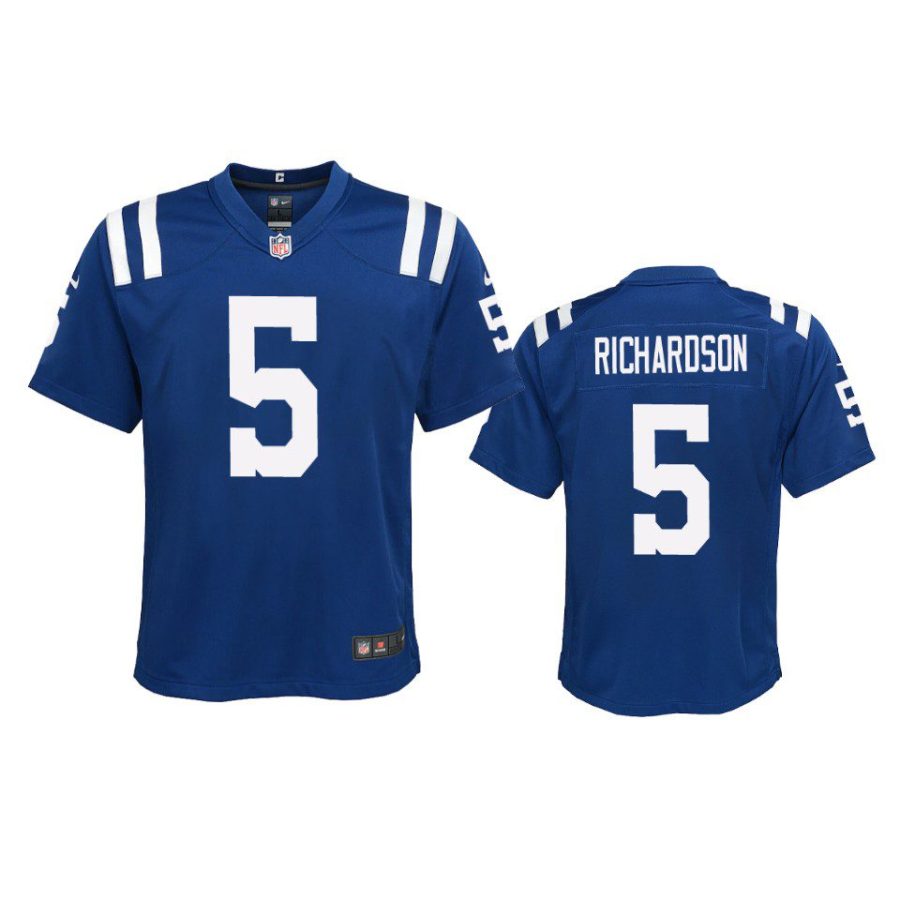 youth colts anthony richardson game royal jersey