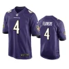 zay flowers ravens purple game jersey