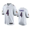 zay flowers ravens white game jersey