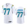 zion johnson chargers white game jersey