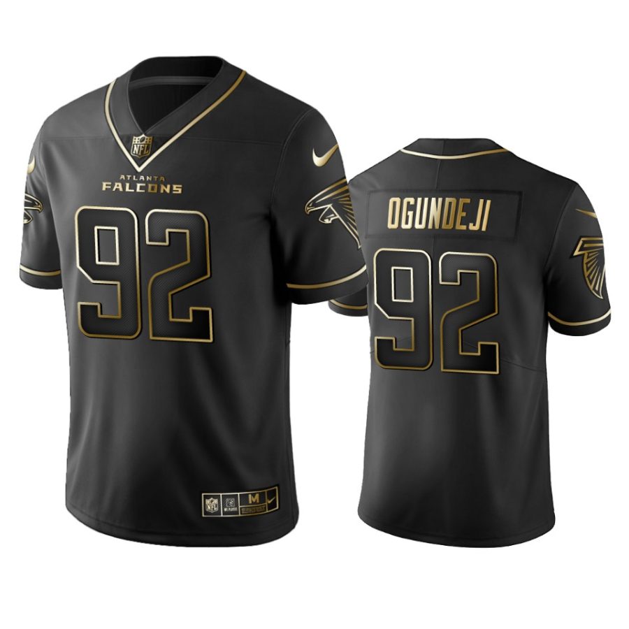 adetokunbo ogundeji falcons black golden edition jersey