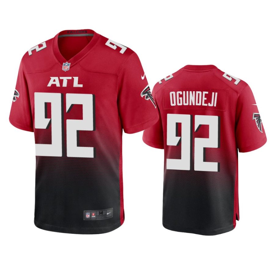 adetokunbo ogundeji falcons red vapor jersey