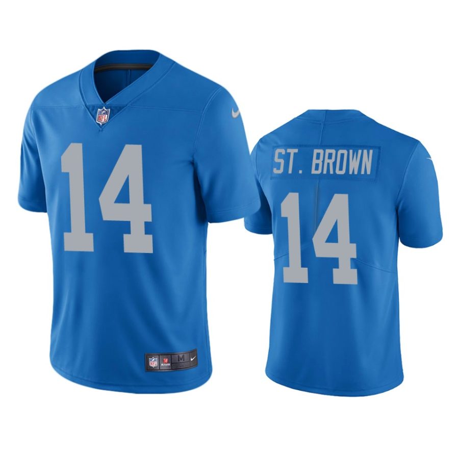 amon ra st. brown lions blue vapor jersey