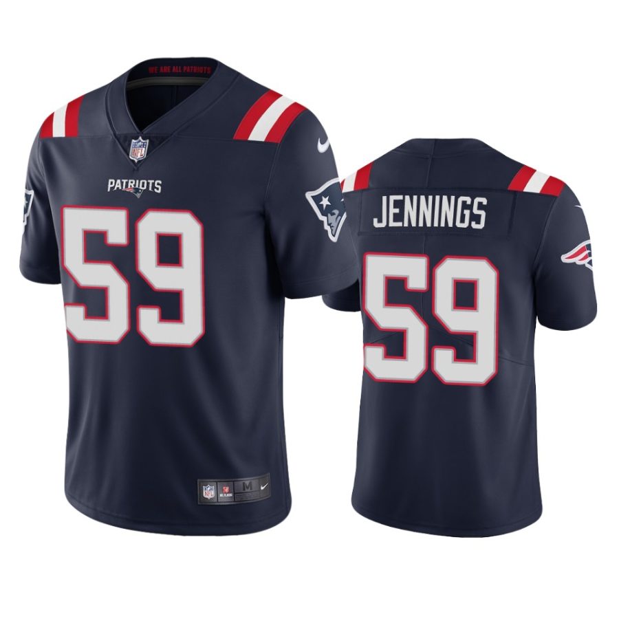 anfernee jennings patriots navy vapor jersey