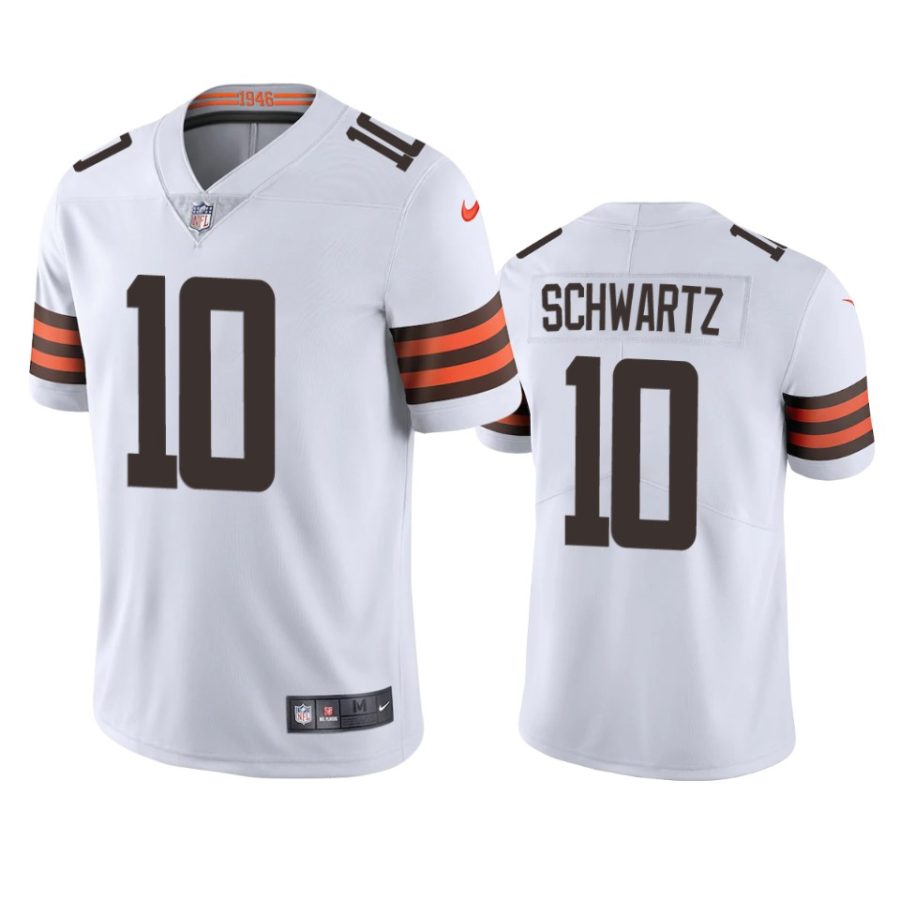 anthony schwartz browns white vapor jersey