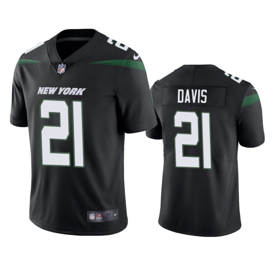 ashtyn davis jets black vapor jersey