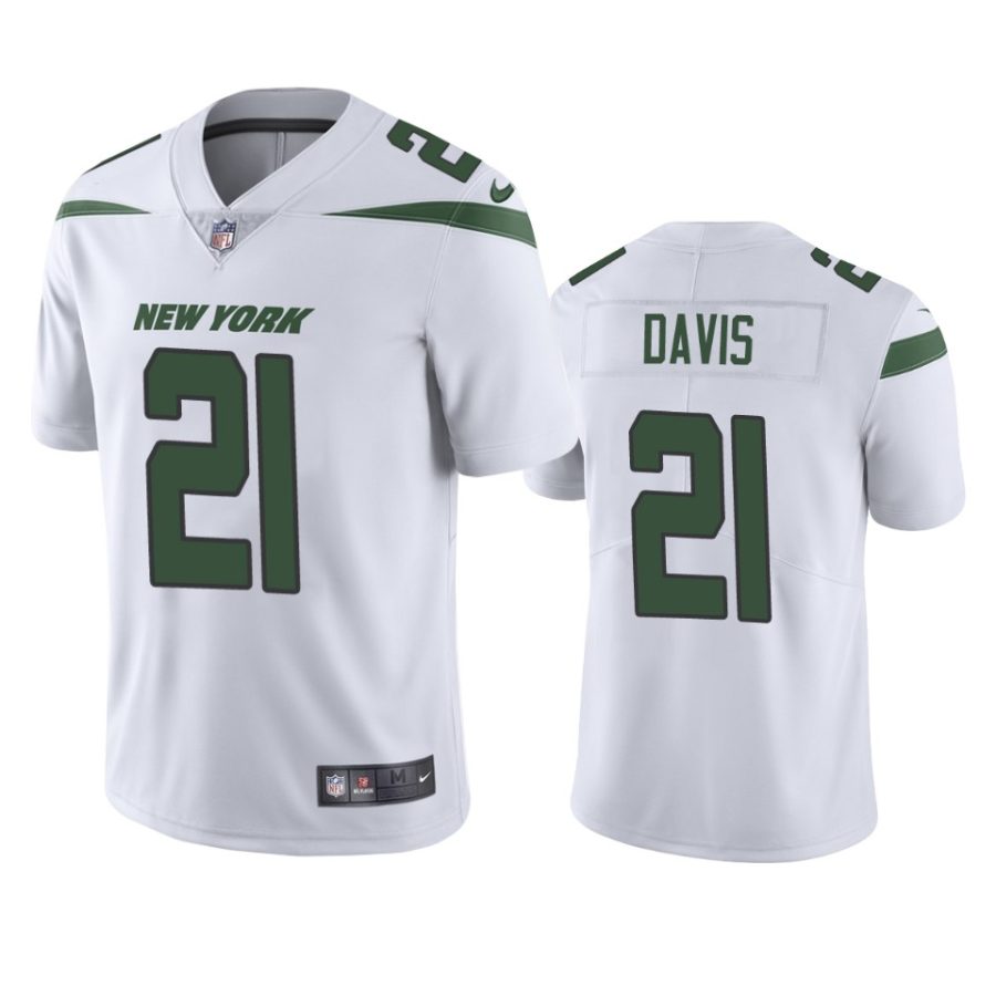 ashtyn davis jets white vapor jersey