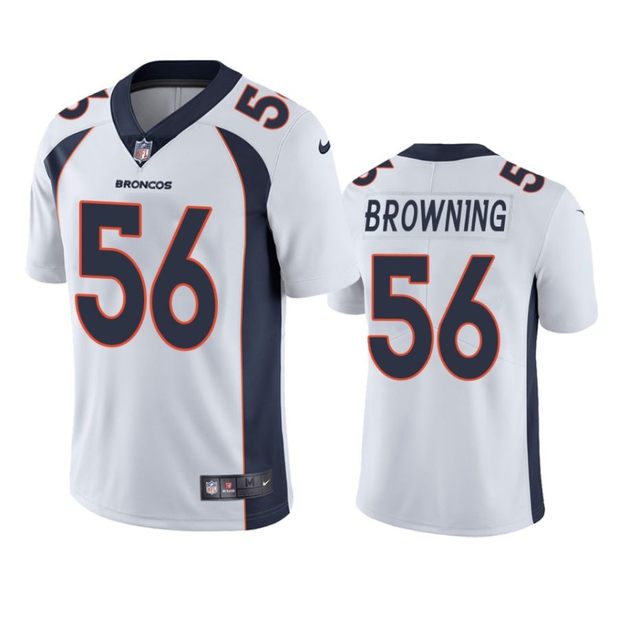 baron browning broncos white vapor jersey