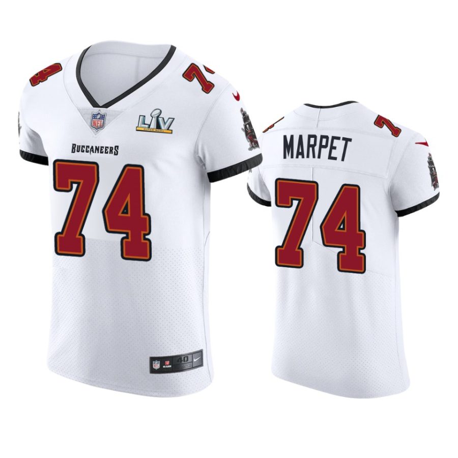 buccaneers ali marpet white vapor elite super bowl lv jersey