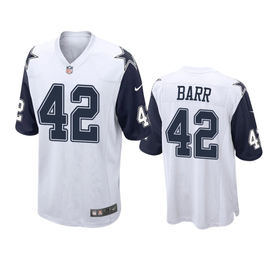 cowboys anthony barr alternate game white jersey