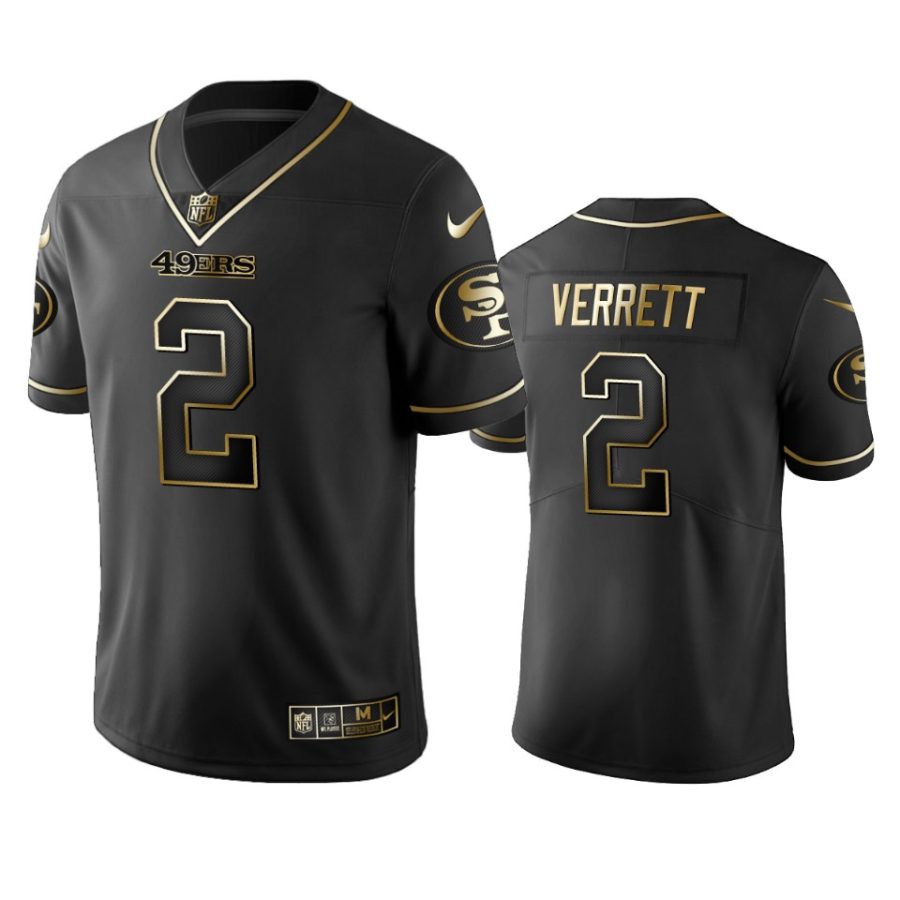 jason verrett 49ers golden edition black jersey