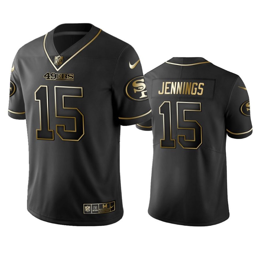 jauan jennings 49ers golden edition black jersey