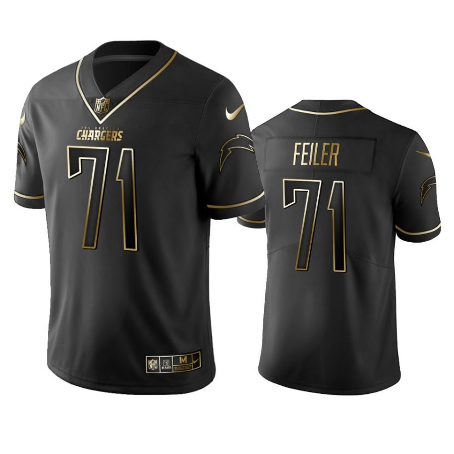 matt feiler chargers black golden edition jersey