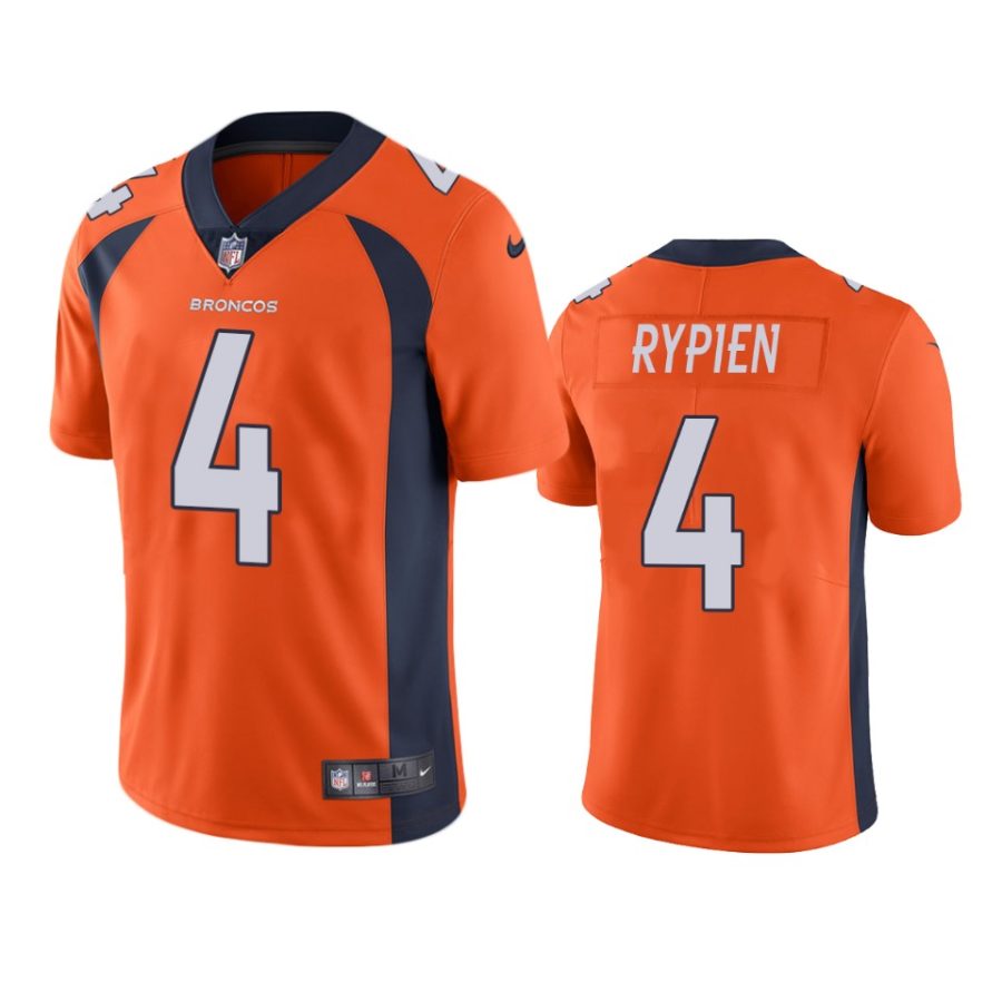 mens broncos brett rypien orange vapor jersey