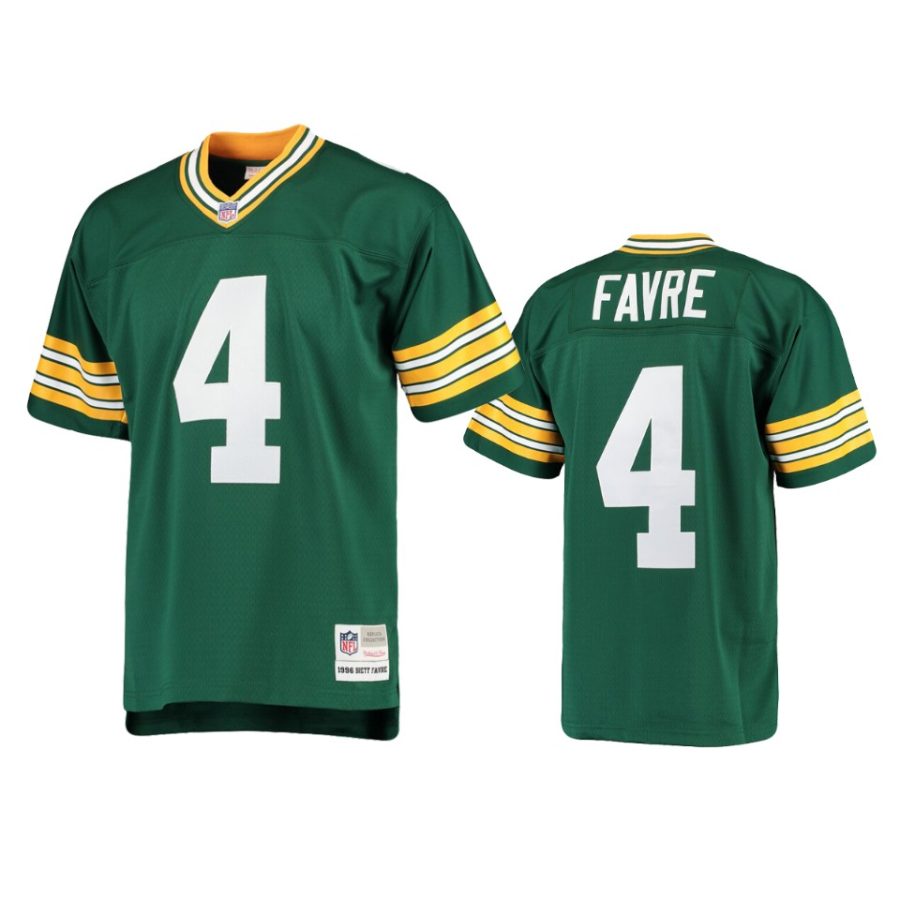 mens packers brett favre green 1996 replica retired player jersey