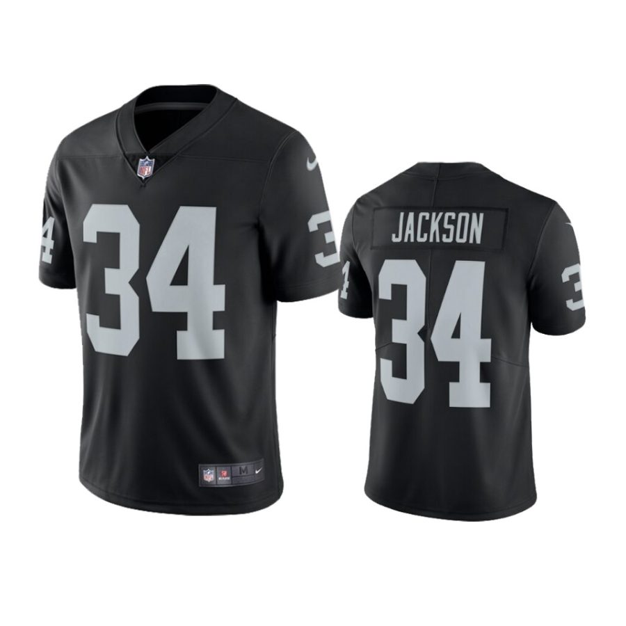 mens raiders bo jackson black vapor limited throwback retired player jersey