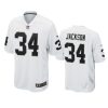 mens raiders bo jackson white game retired player jersey