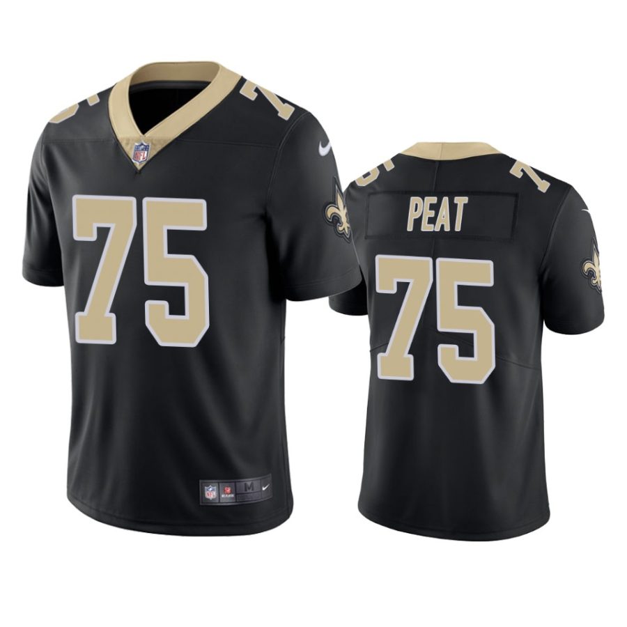 mens saints andrus peat black vapor jersey