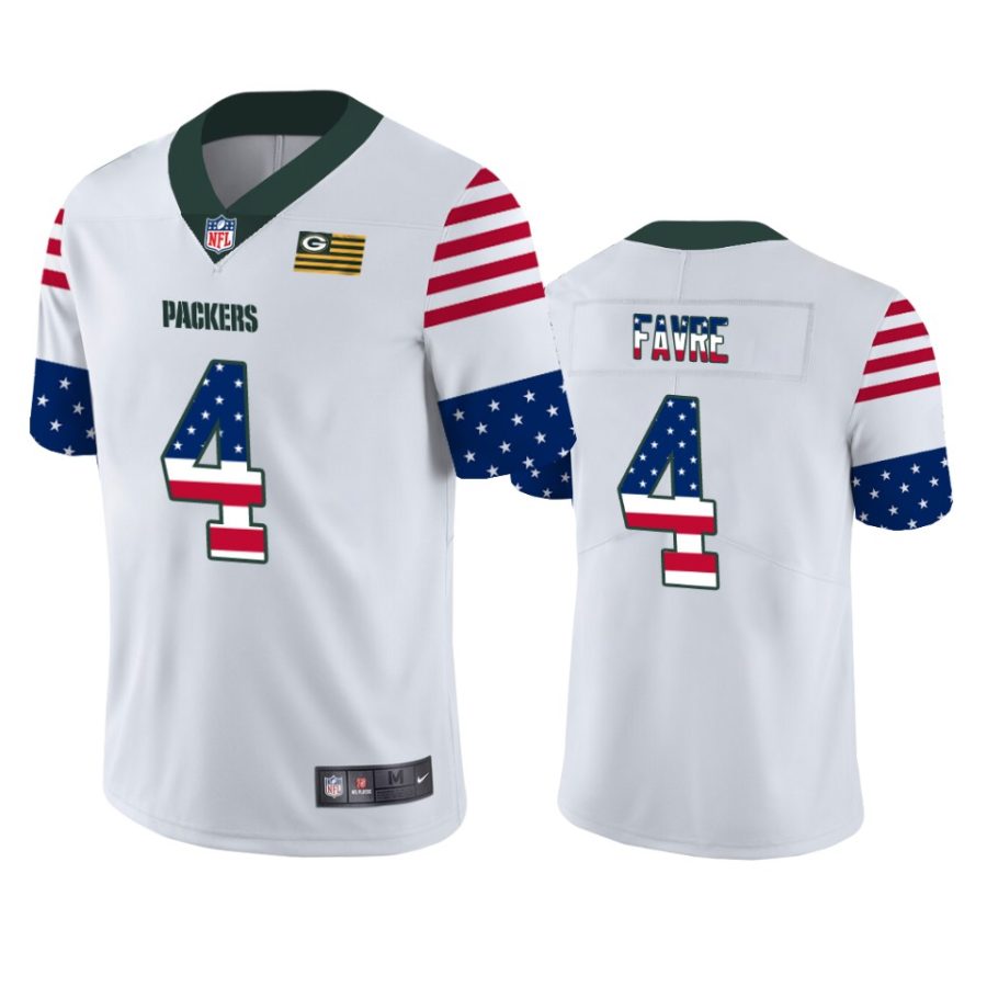 packers brett favre white independence day vapor jersey