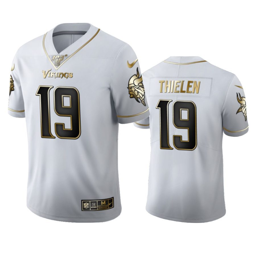 vikings adam thielen white golden edition 100th season jersey