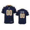 00 custom navy game jersey