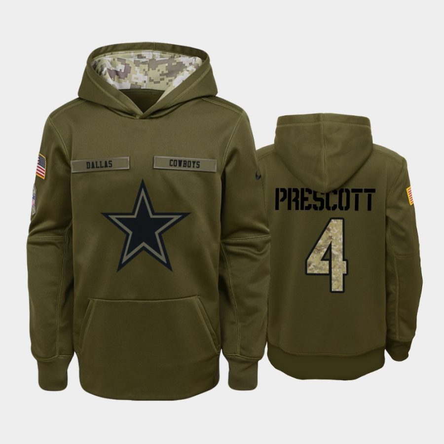 2018 salute to service dak prescott youth hoodie