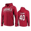 40 cardinal black pat tillman hoodie