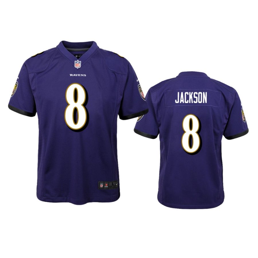 8 lamar jackson purple game jersey