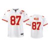 87 travis kelce white game jersey