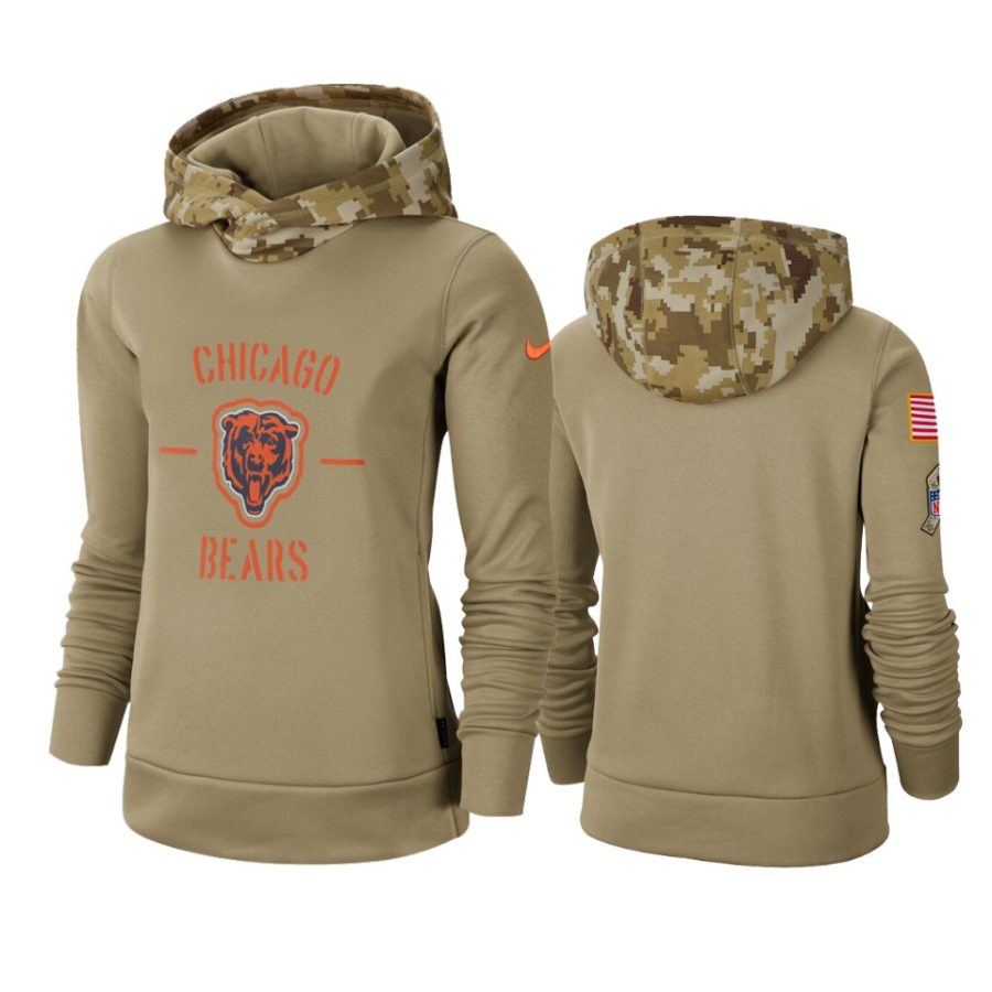 bears khaki 2019 salute to service pullover hoodie