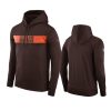 brown team sideline pullover hoodie