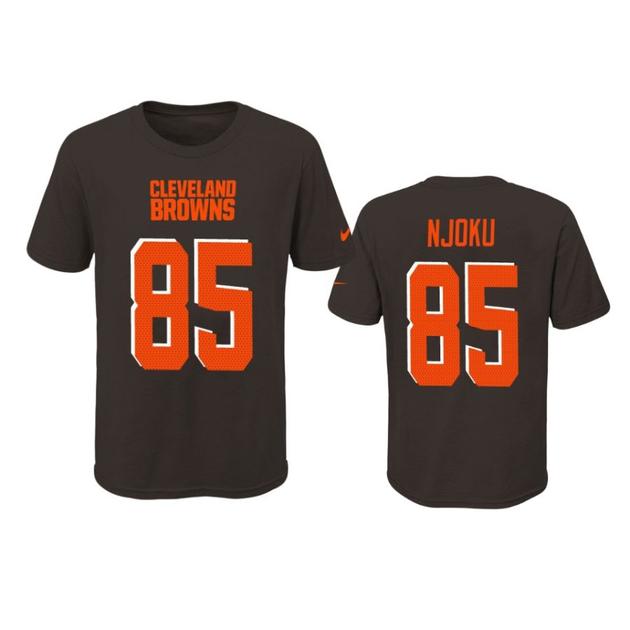 brown youth david njoku t shirt