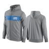 gray team sideline full zip hoodie