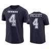 navy youth dak prescott t shirt