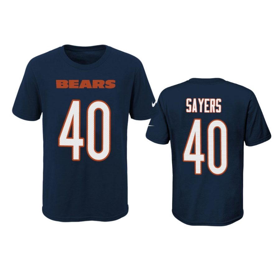 navy youth gale sayers t shirt